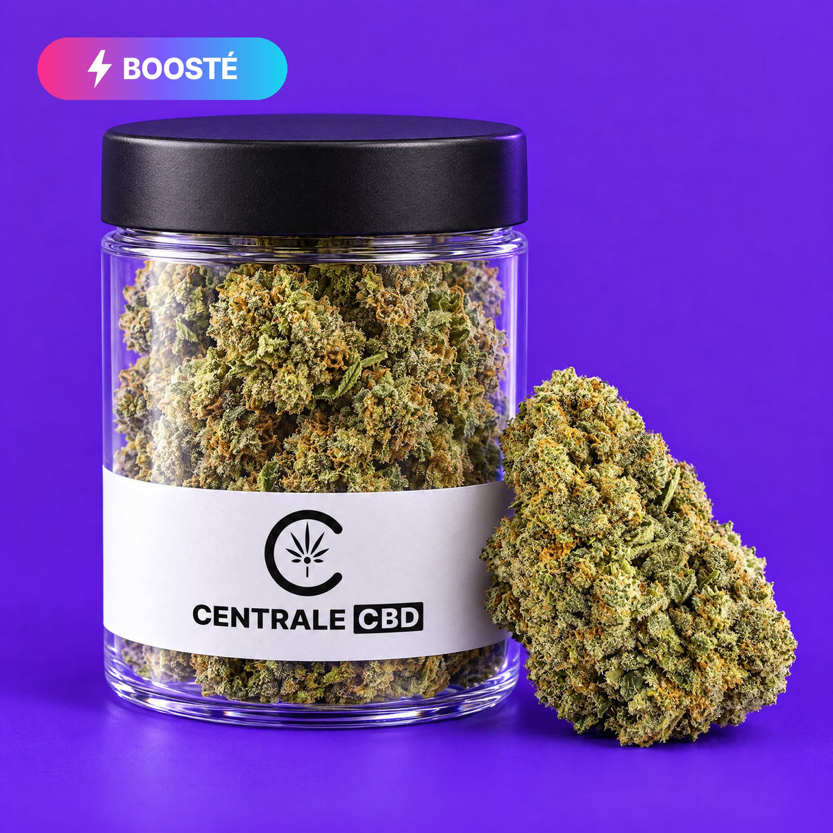 Fleurs – Cookies – Indoor – BOOSTÉE – 10 x 1,25 g · pot transparent