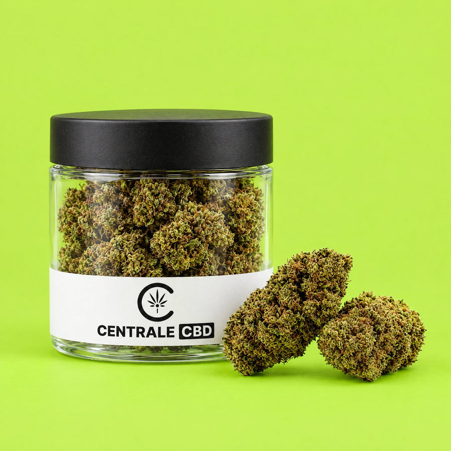 Fleurs – Strawberry – 5 x 2,5 g · pot transparent