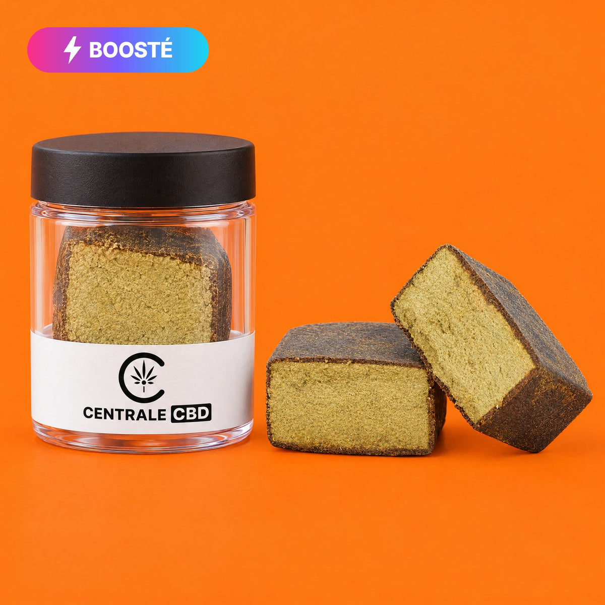 Résine – Filtré – BOOSTÉE – 5 x 2,5 g · pot transparent